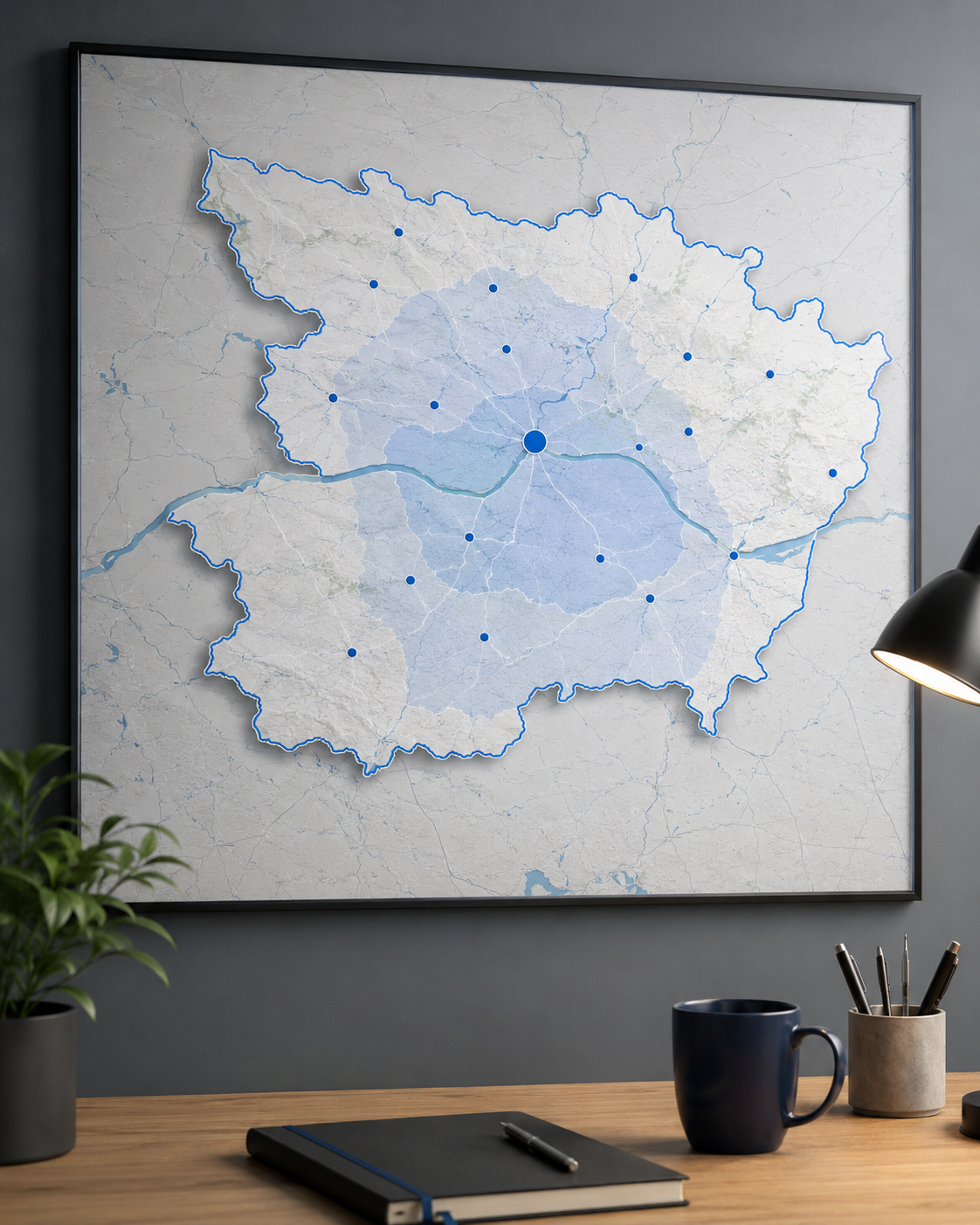 Carte des zones d’intervention Macron Ramonage autour d’Angers